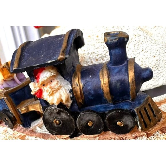 VTG Musical Bear with Train Wind Up Christmas Holiday Collection Santa N… - Picture 6 of 12